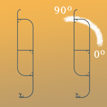 Pérgola bioclimática LEVANTE 4,00x4,088 M Motorización con pistón eléctrico y mando a distancia INTERSUN - 6