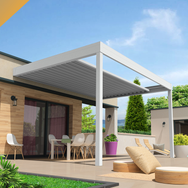 Pérgola bioclimática SIROCO 4,50x4,109 M Motorización con pistón eléctrico y mando a distancia INTERSUN - 2