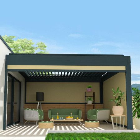 Toldo vertical compatible con pérgola TRAMONTANA 5,00x2,50 M INTERSUN - 4